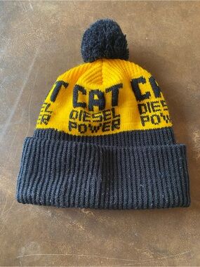 VTG 80s CAT Diesel Power Beanie Toque Hat